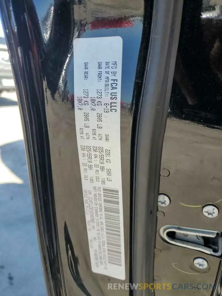15 fotografías del automóvil dañado 1C4PJLDB1KD487889 JEEP GRAND CHER 2019