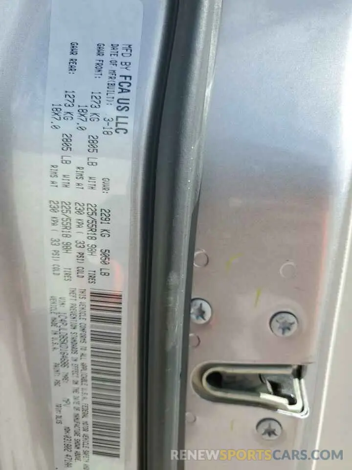 12 fotografías del automóvil dañado 1C4PJLDB5KD164686 JEEP GRAND CHER 2019