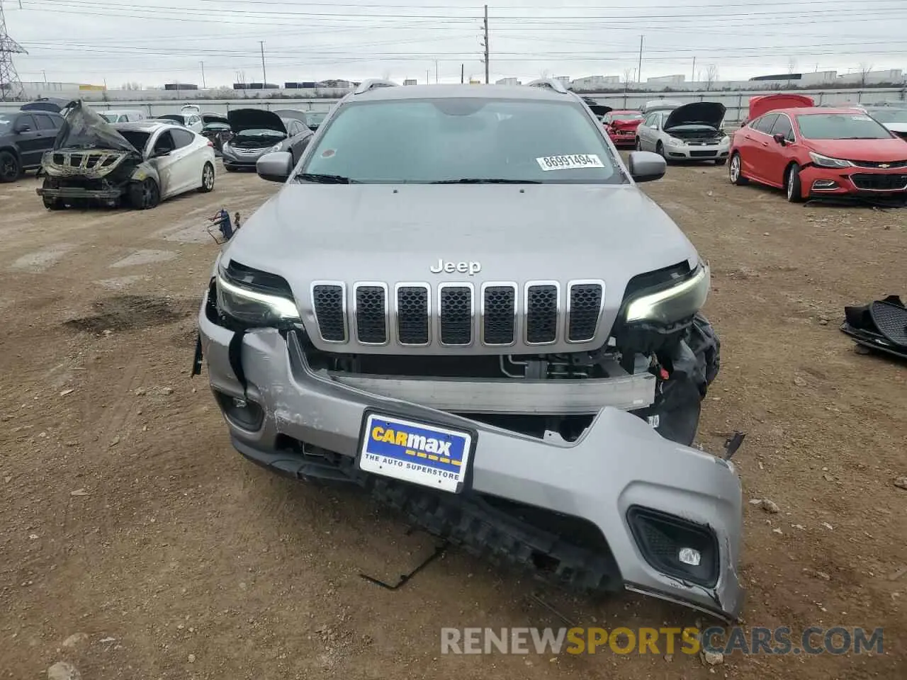 5 fotografías del automóvil dañado 1C4PJLLB0KD262624 JEEP GRAND CHER 2019
