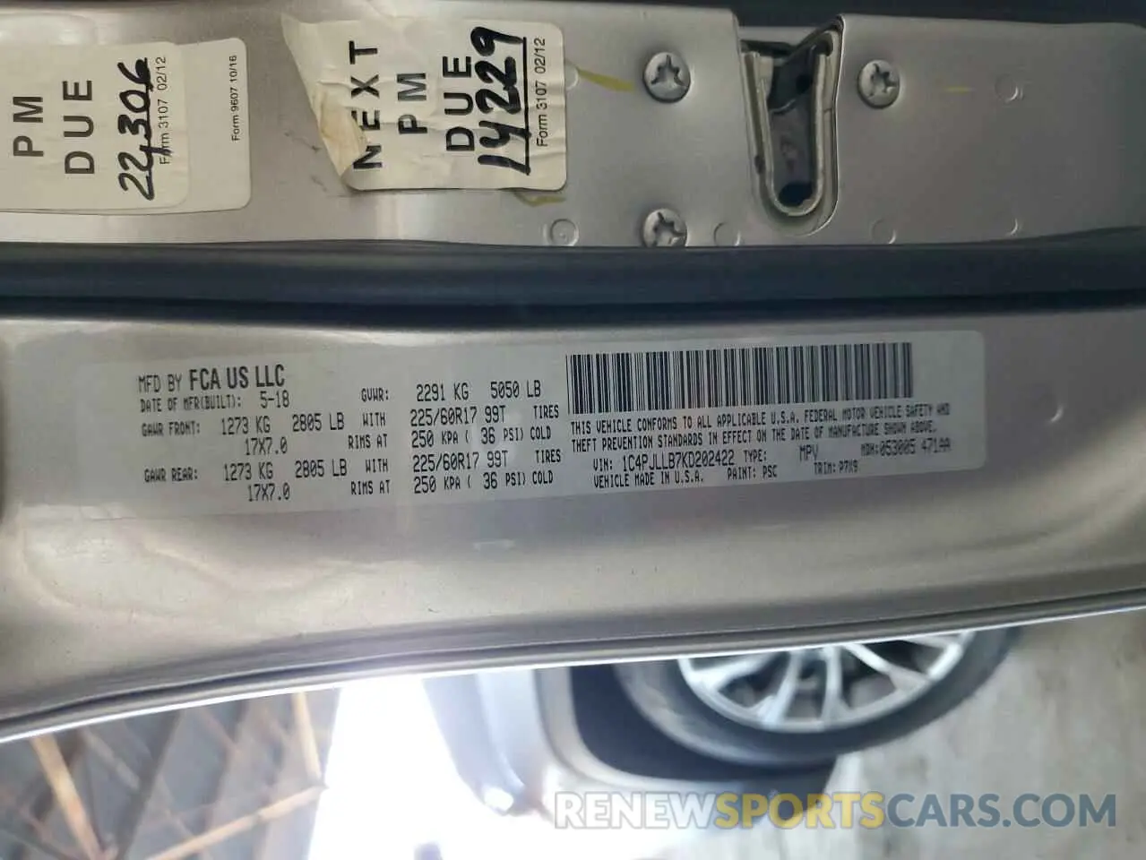 12 fotografías del automóvil dañado 1C4PJLLB7KD202422 JEEP GRAND CHER 2019