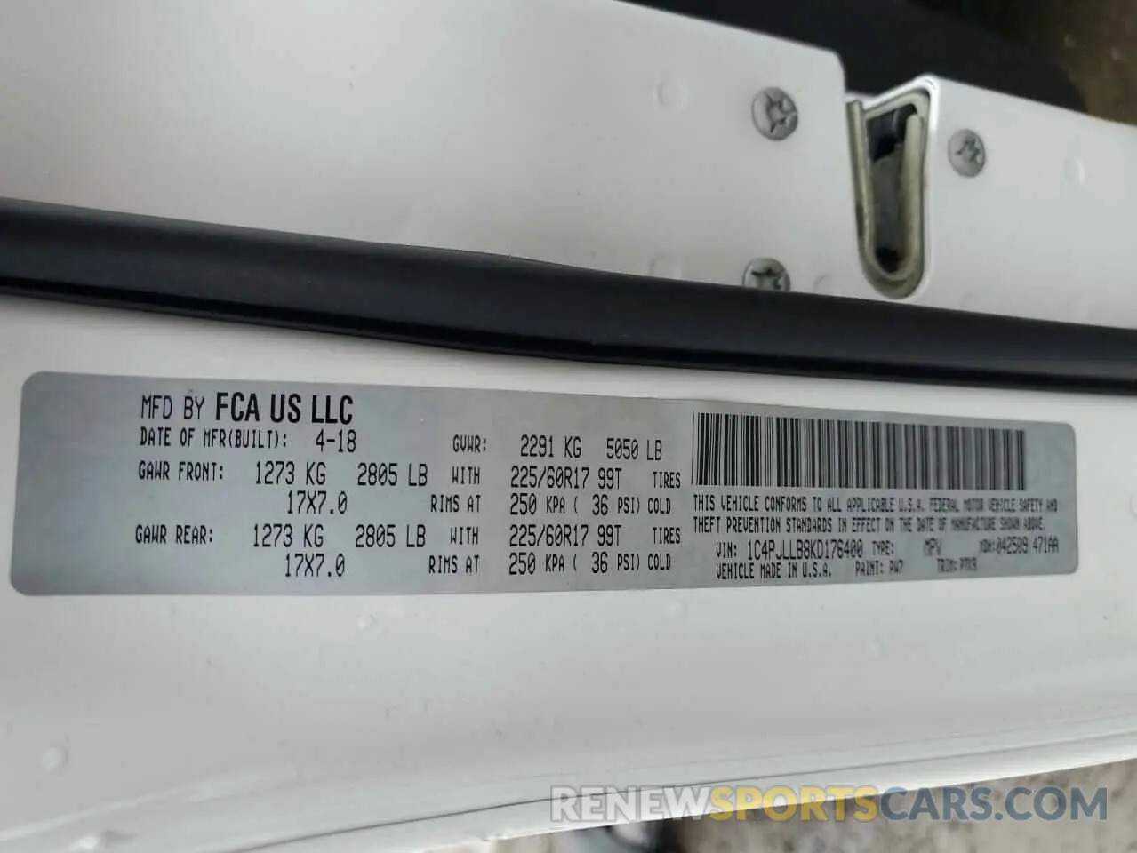 13 fotografías del automóvil dañado 1C4PJLLB8KD176400 JEEP GRAND CHER 2019