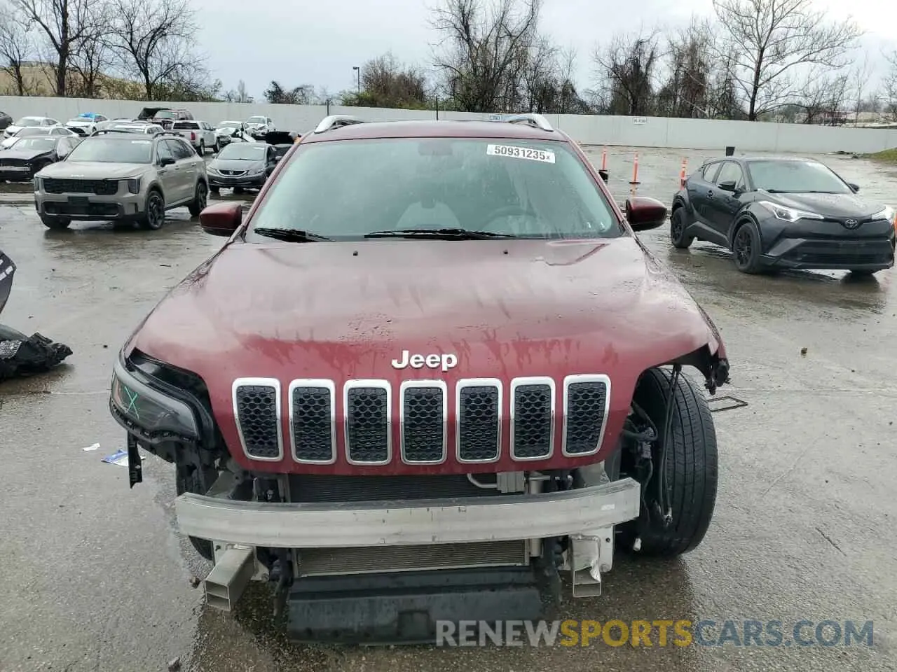 5 fotografías del automóvil dañado 1C4PJLLB9KD454527 JEEP GRAND CHER 2019