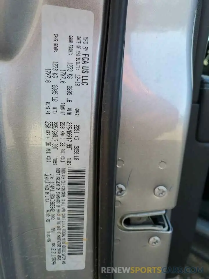 13 fotografías del automóvil dañado 1C4PJLLBXKD365842 JEEP GRAND CHER 2019