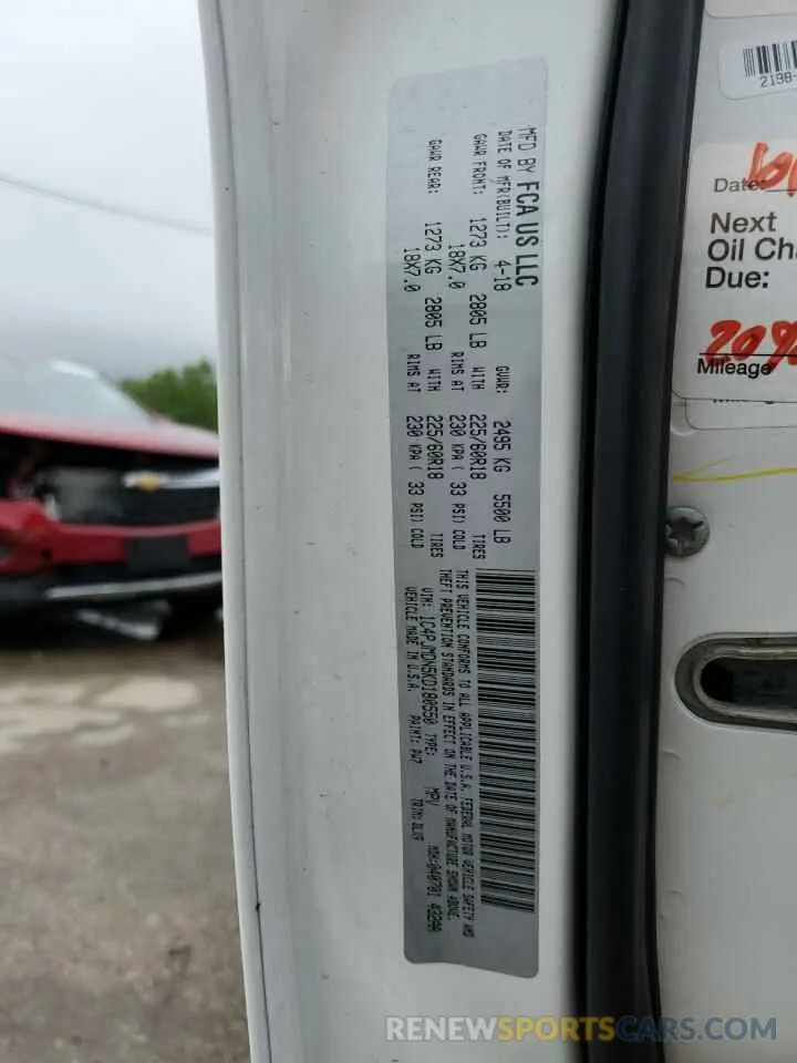 12 fotografías del automóvil dañado 1C4PJMDN5KD180550 JEEP GRAND CHER 2019