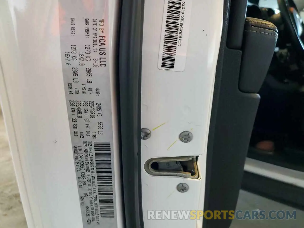 13 fotografías del automóvil dañado 1C4PJMDN8KD143069 JEEP GRAND CHER 2019