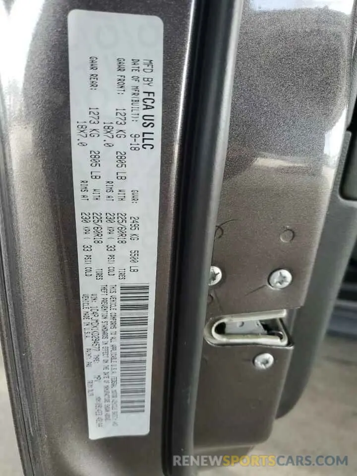 12 fotografías del automóvil dañado 1C4PJMDX1KD294577 JEEP GRAND CHER 2019