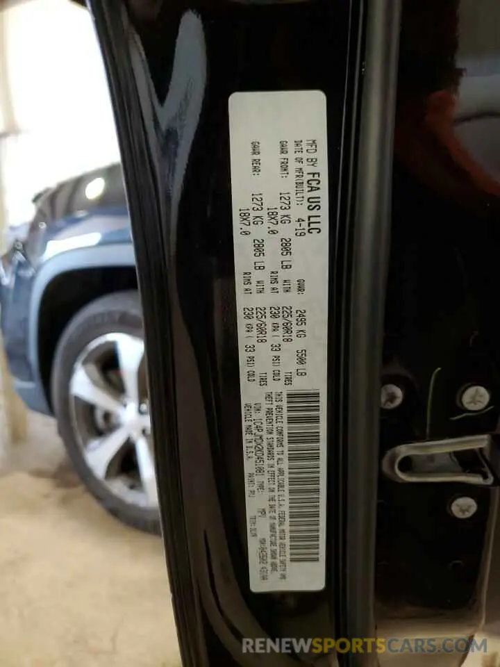 12 fotografías del automóvil dañado 1C4PJMDX2KD451081 JEEP GRAND CHER 2019