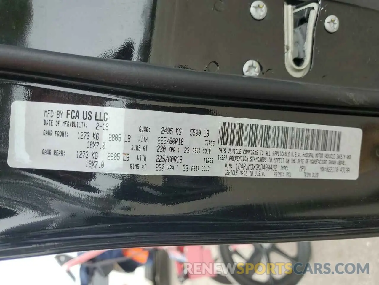 13 fotografías del automóvil dañado 1C4PJMDX3KD400432 JEEP GRAND CHER 2019