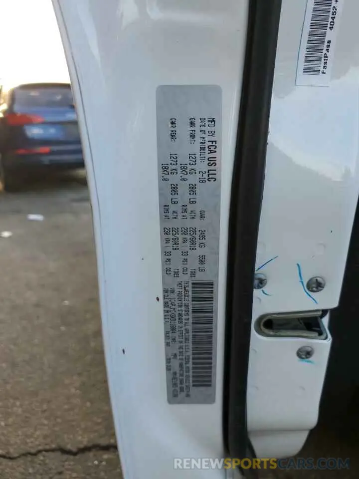 12 fotografías del automóvil dañado 1C4PJMDX6KD118804 JEEP GRAND CHER 2019
