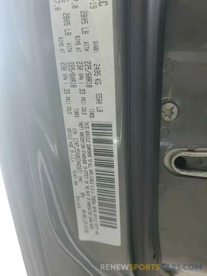 14 fotografías del automóvil dañado 1C4PJMDX9KD442071 JEEP GRAND CHER 2019