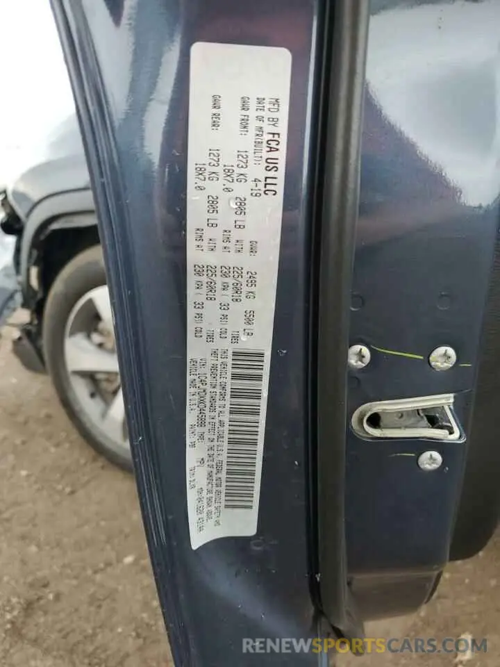 13 fotografías del automóvil dañado 1C4PJMDXXKD445898 JEEP GRAND CHER 2019