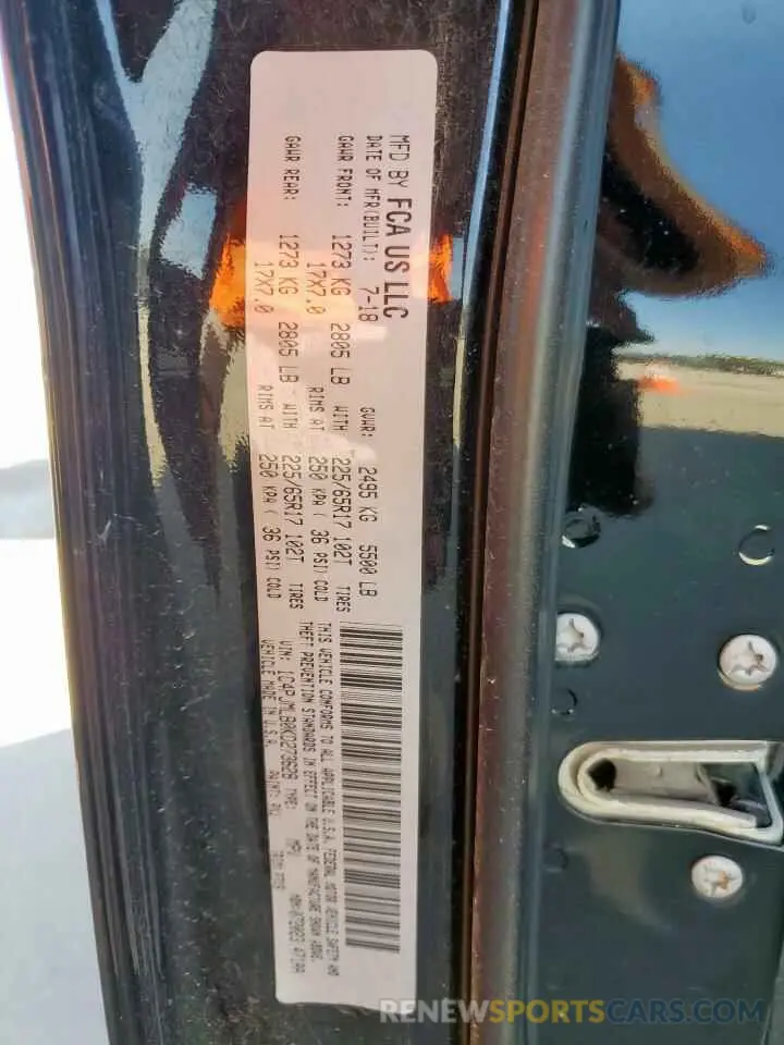 13 fotografías del automóvil dañado 1C4PJMLB0KD273628 JEEP GRAND CHER 2019