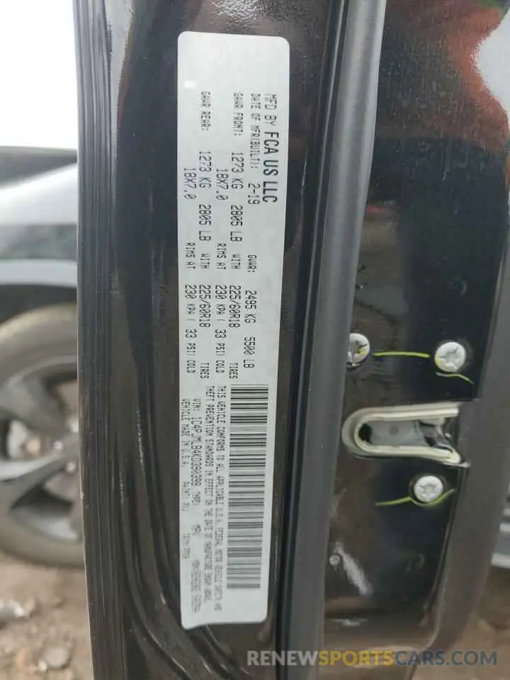15 fotografías del automóvil dañado 1C4PJMLB4KD390399 JEEP GRAND CHER 2019