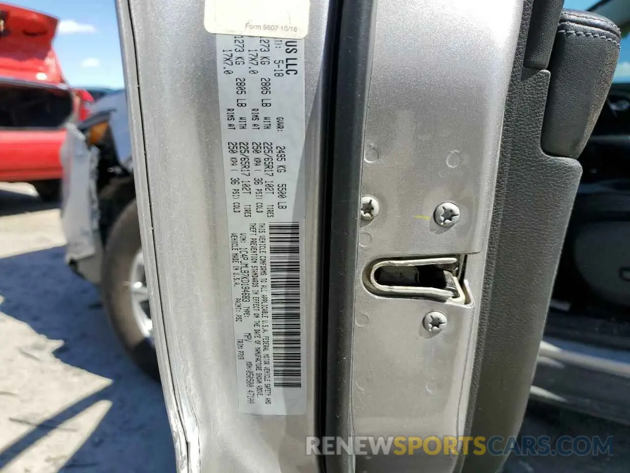 14 fotografías del automóvil dañado 1C4PJMLB7KD194683 JEEP GRAND CHER 2019