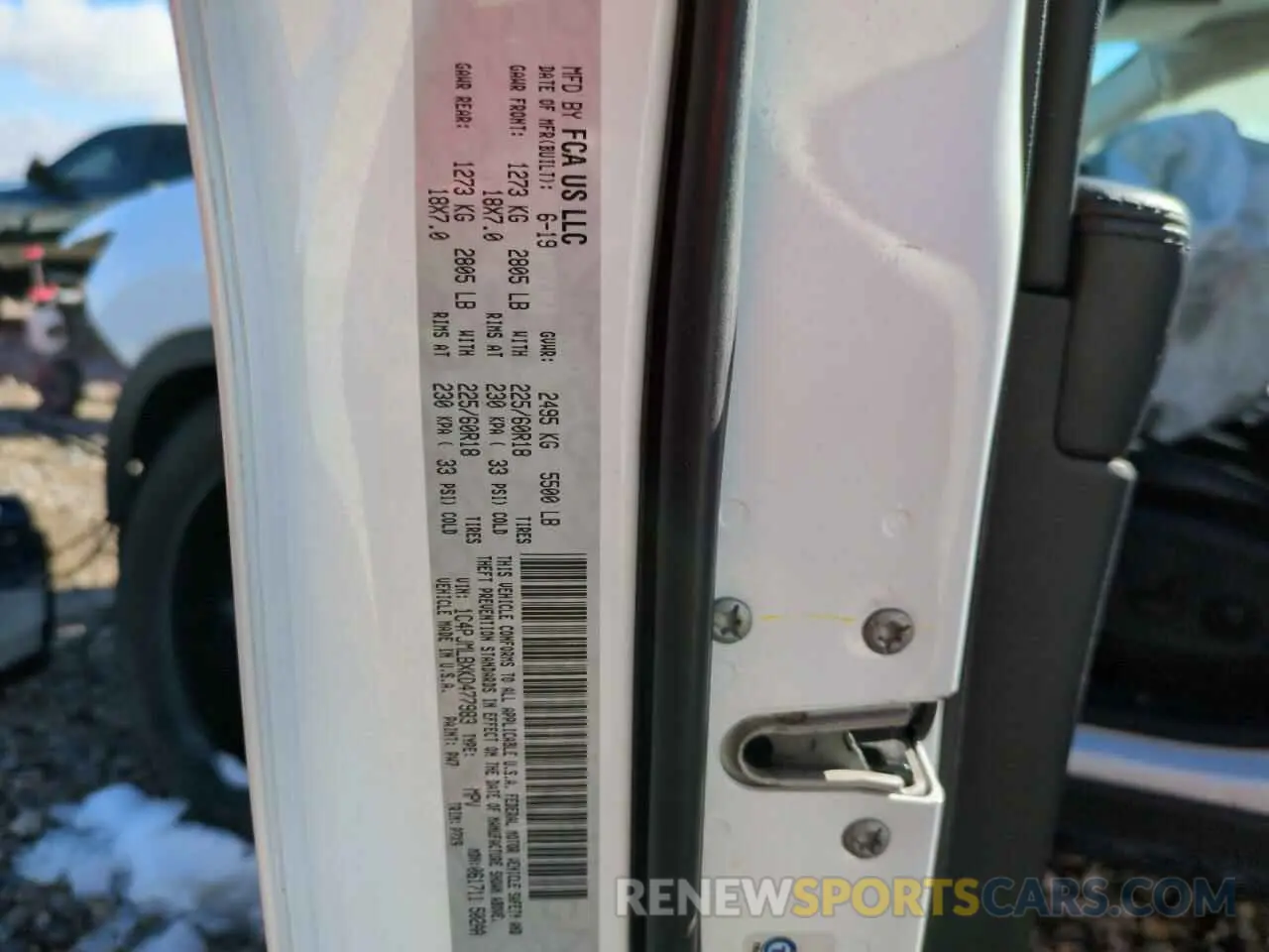 12 fotografías del automóvil dañado 1C4PJMLBXKD477983 JEEP GRAND CHER 2019