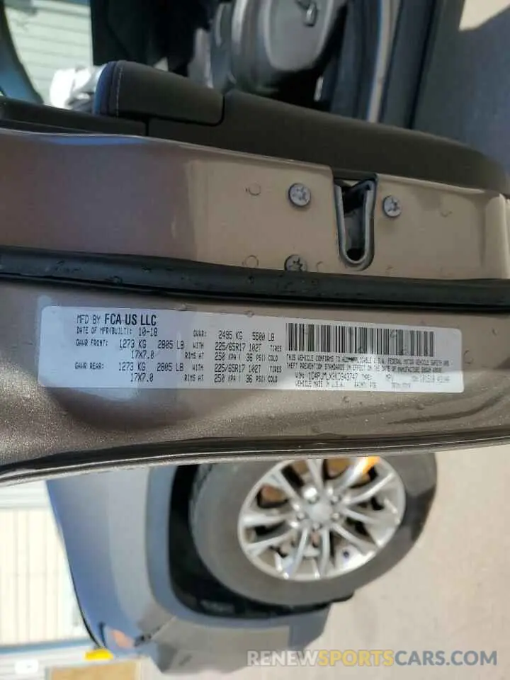 13 fotografías del automóvil dañado 1C4PJMLX3KD343747 JEEP GRAND CHER 2019