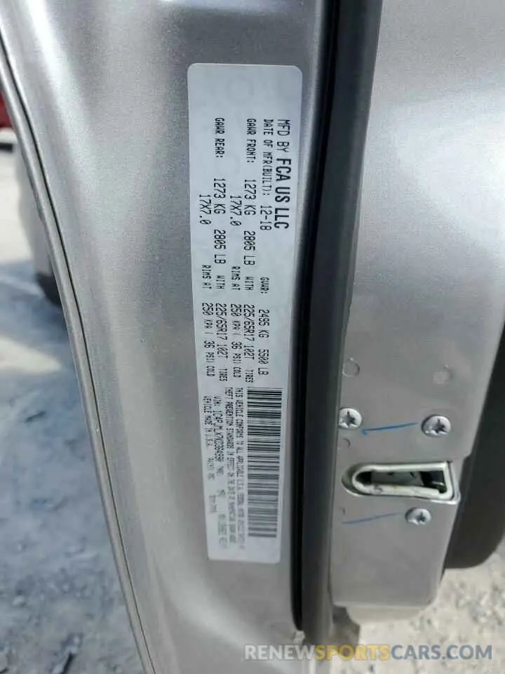 16 fotografías del automóvil dañado 1C4PJMLX7KD364990 JEEP GRAND CHER 2019