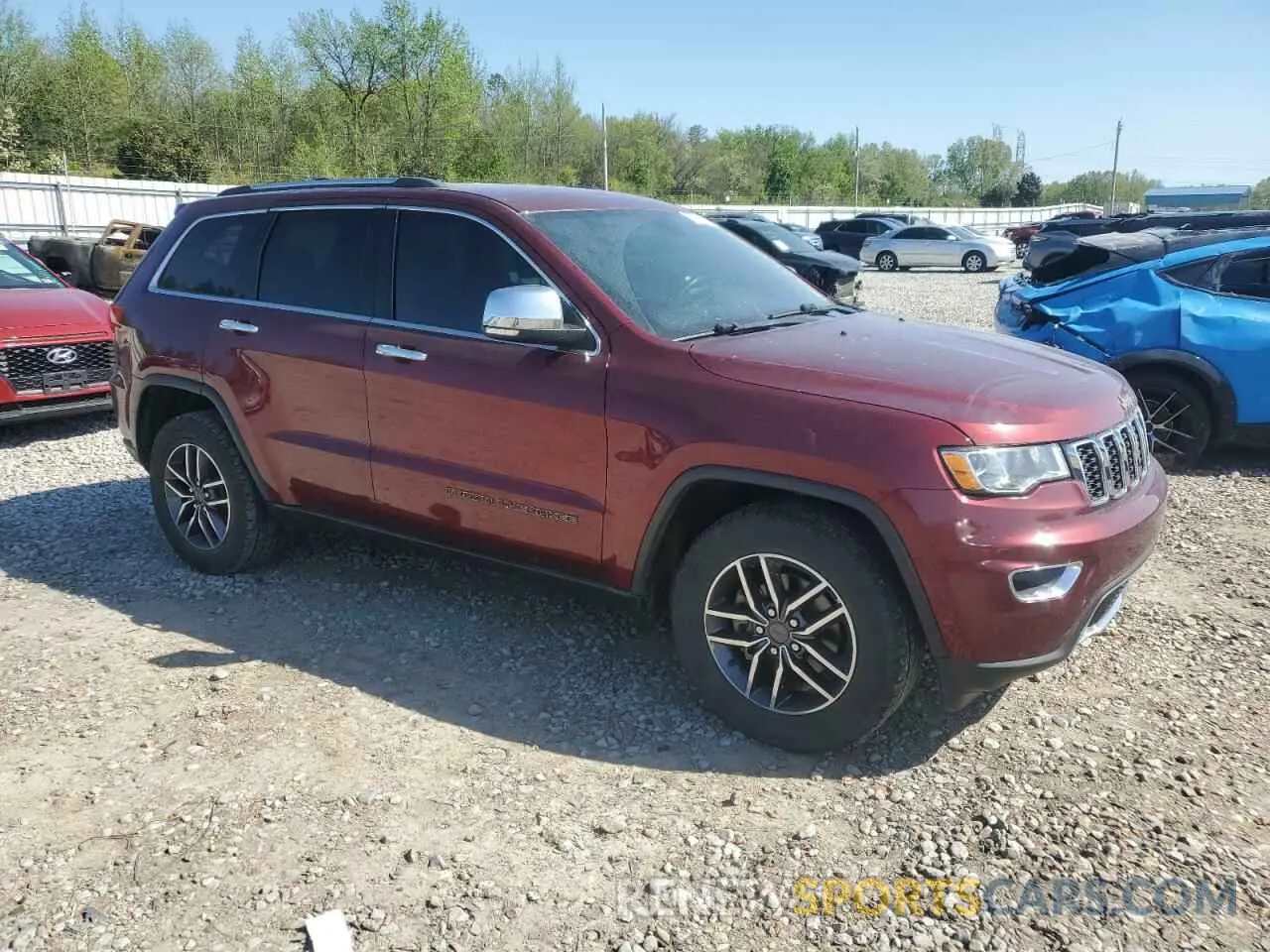 4 fotografías del automóvil dañado 1C4RJEBG7KC656743 JEEP GRAND CHER 2019