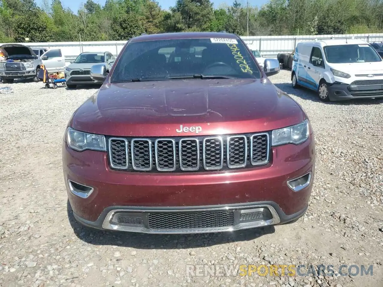5 fotografías del automóvil dañado 1C4RJEBG7KC656743 JEEP GRAND CHER 2019