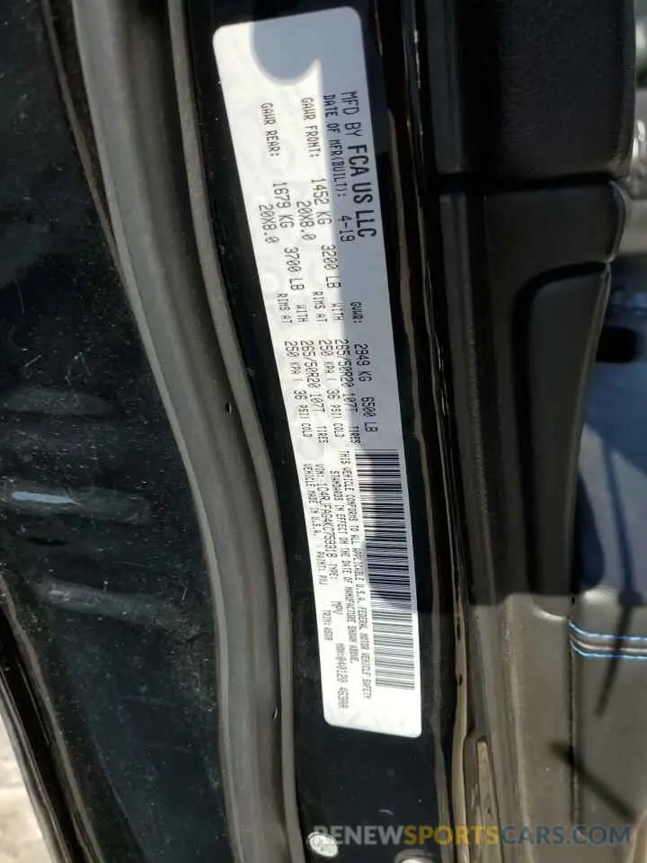 13 fotografías del automóvil dañado 1C4RJFAG4KC759318 JEEP GRAND CHER 2019