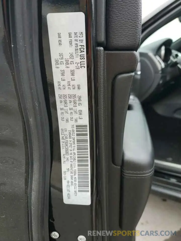 13 fotografías del automóvil dañado 1C4RJFBG0KC696863 JEEP GRAND CHER 2019