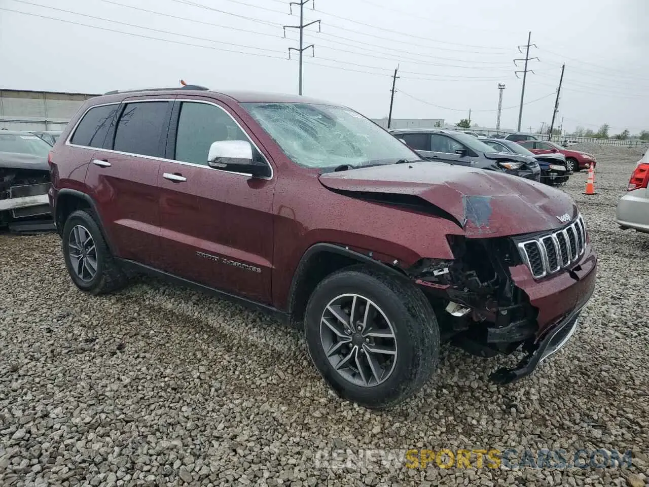 4 fotografías del automóvil dañado 1C4RJFBG1KC665511 JEEP GRAND CHER 2019