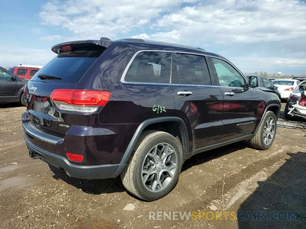 3 fotografías del automóvil dañado 1C4RJFBG3KC571310 JEEP GRAND CHER 2019