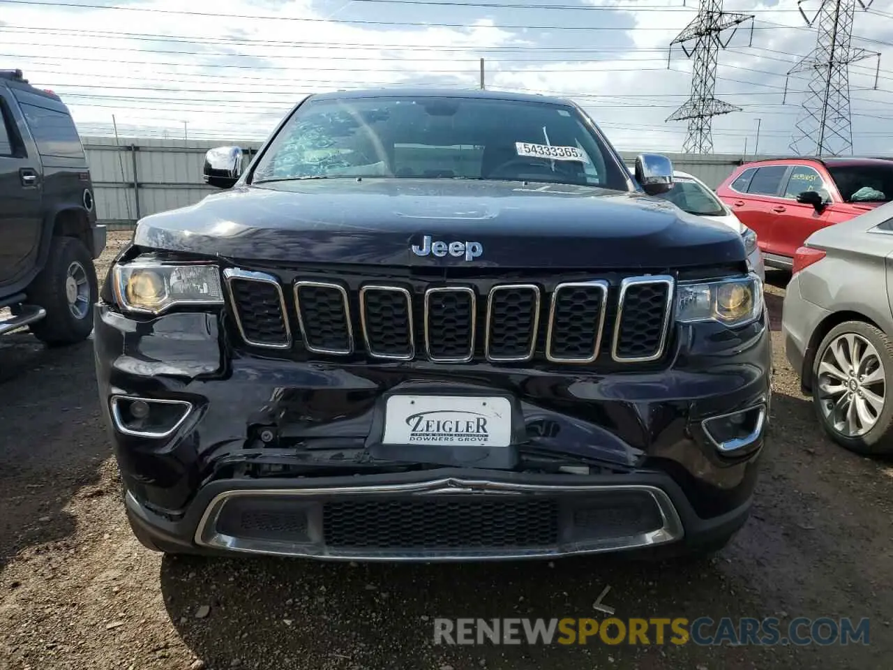 5 fotografías del automóvil dañado 1C4RJFBG3KC571310 JEEP GRAND CHER 2019
