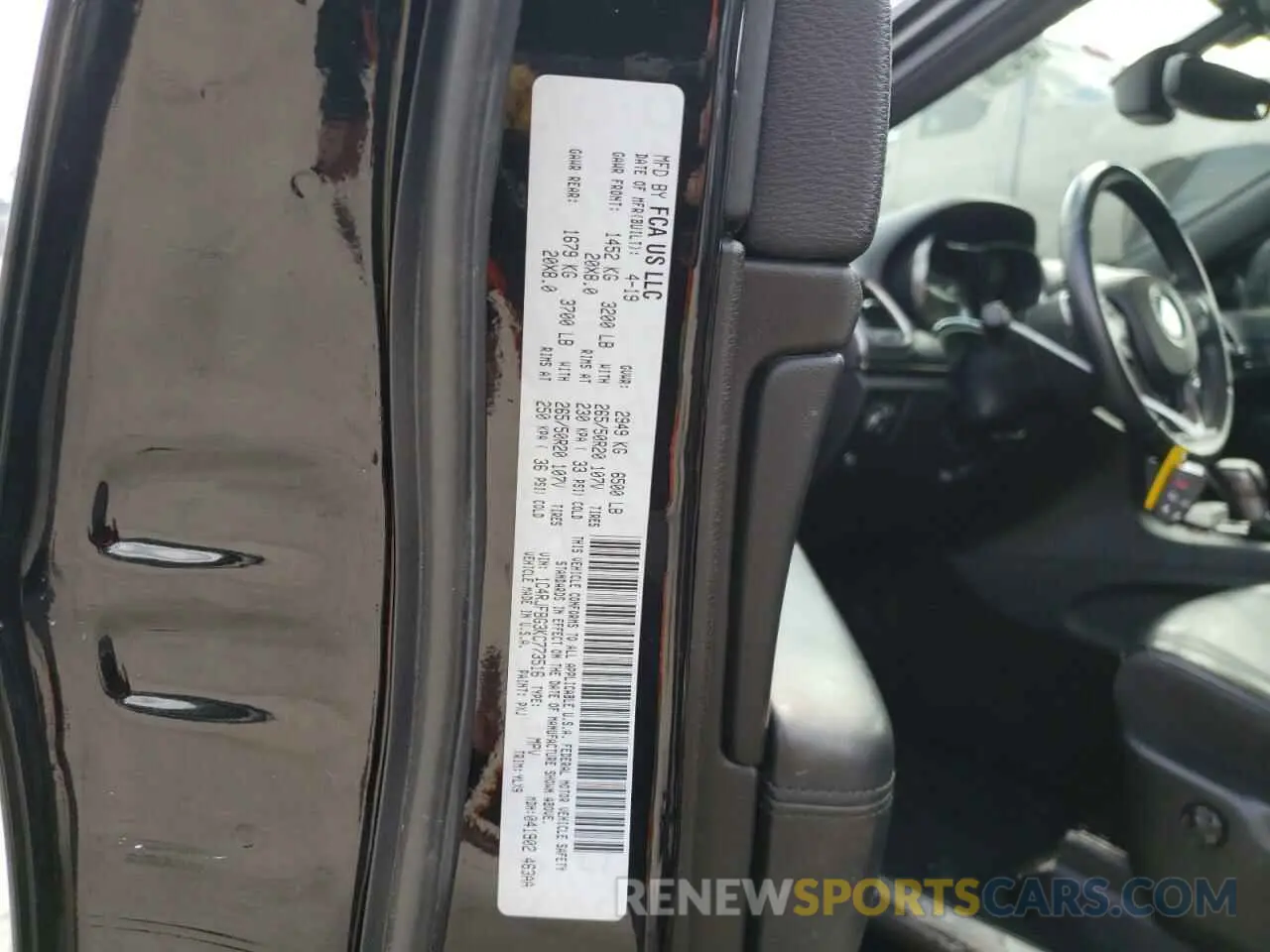 13 fotografías del automóvil dañado 1C4RJFBG3KC773516 JEEP GRAND CHER 2019