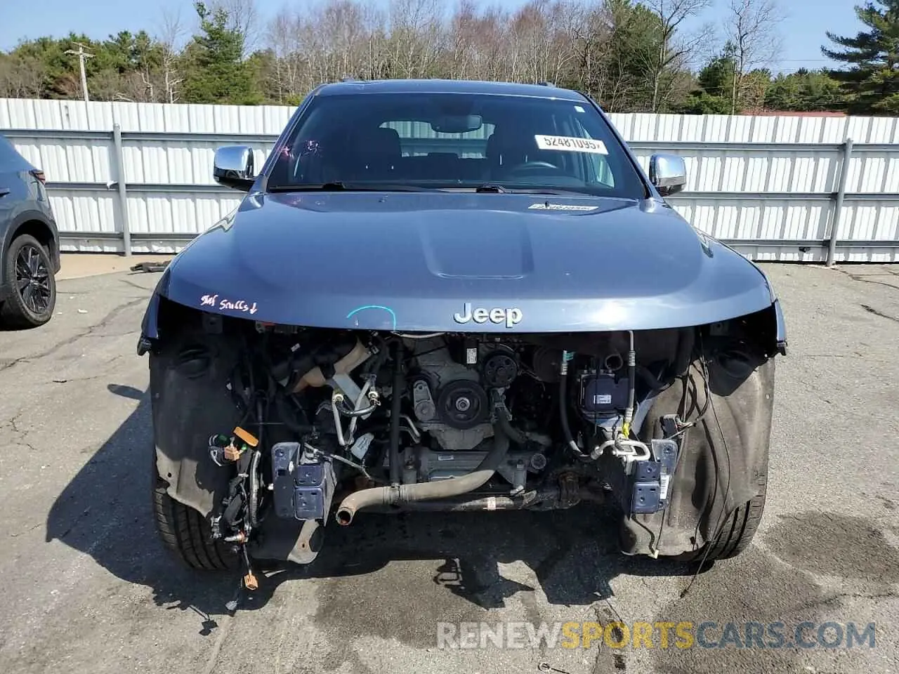 5 fotografías del automóvil dañado 1C4RJFBG5KC661882 JEEP GRAND CHER 2019