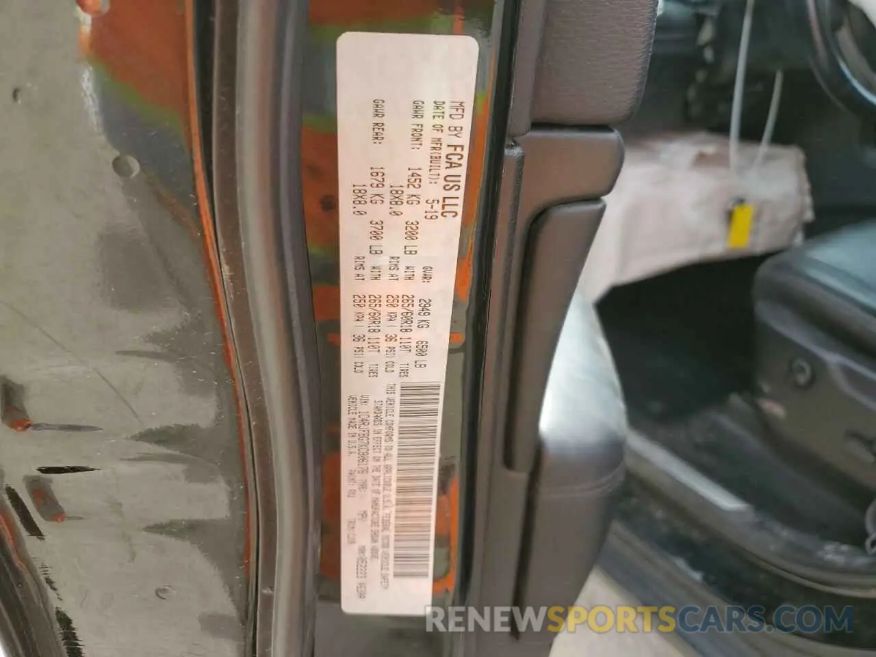 13 fotografías del automóvil dañado 1C4RJFBG7KC806176 JEEP GRAND CHER 2019