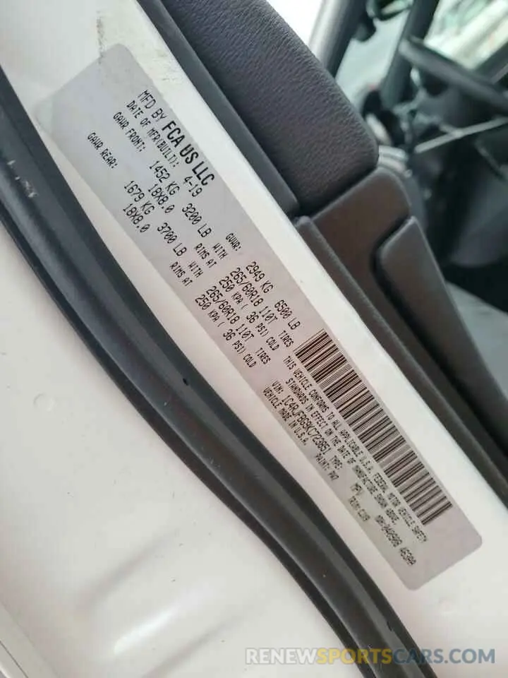 12 fotografías del automóvil dañado 1C4RJFBG9KC723851 JEEP GRAND CHER 2019