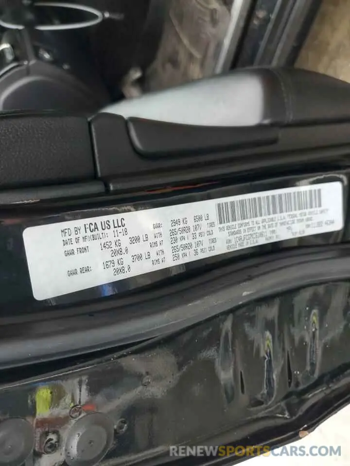 13 fotografías del automóvil dañado 1C4RJFCG7KC610611 JEEP GRAND CHER 2019