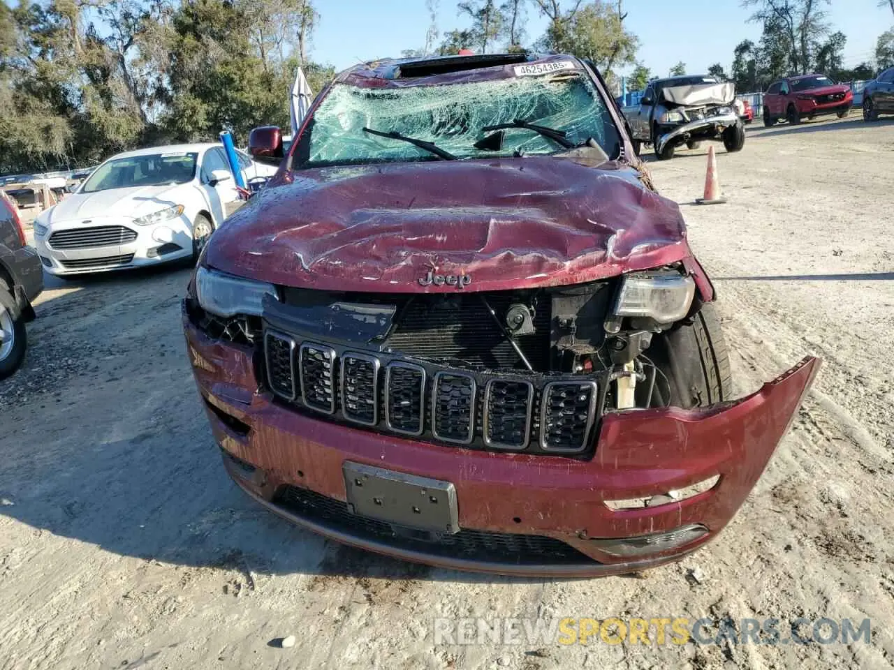 5 fotografías del automóvil dañado 1C4RJFCTXKC785349 JEEP GRAND CHER 2019