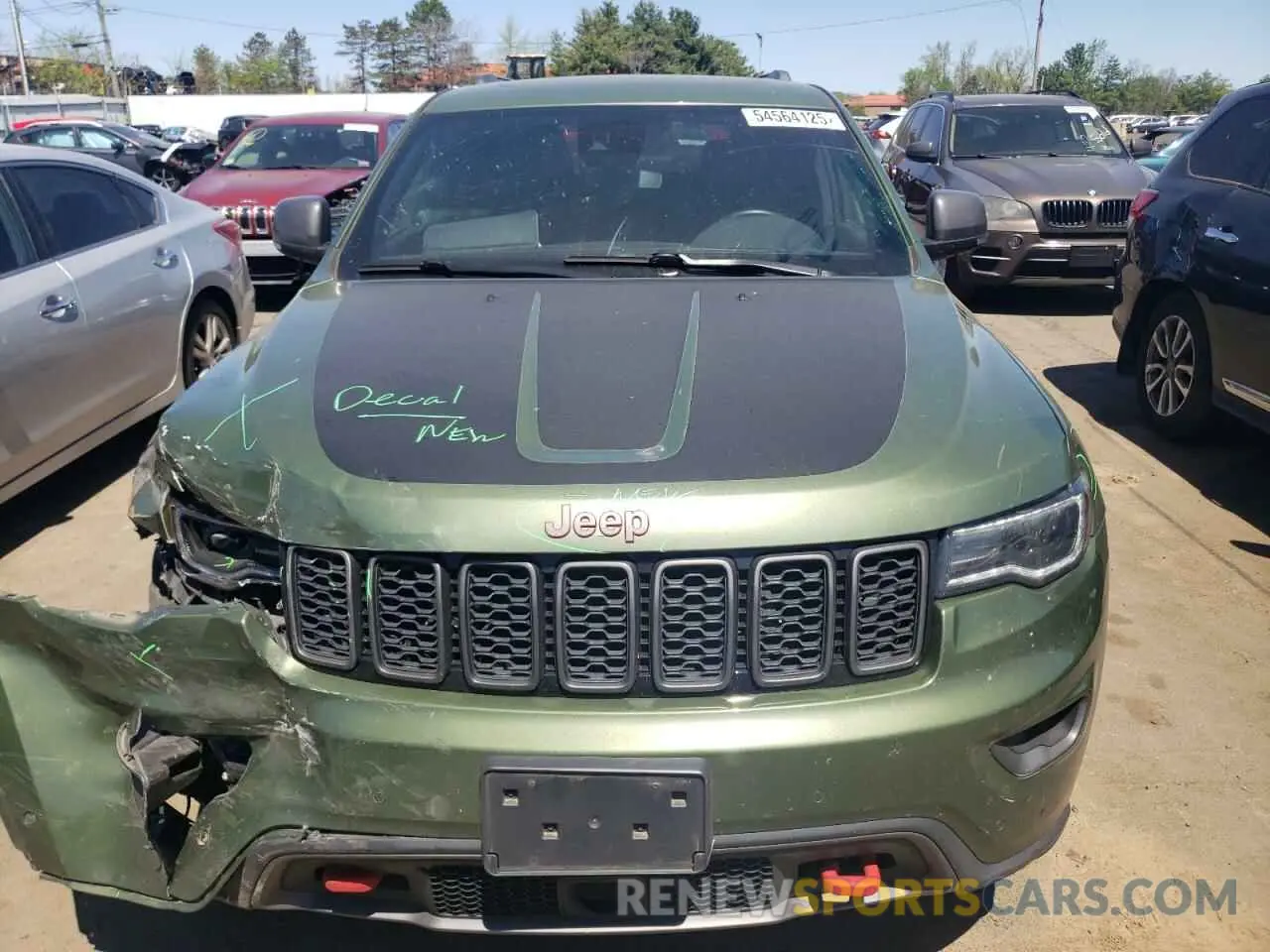 5 fotografías del automóvil dañado 1C4RJFLG1KC810528 JEEP GRAND CHER 2019