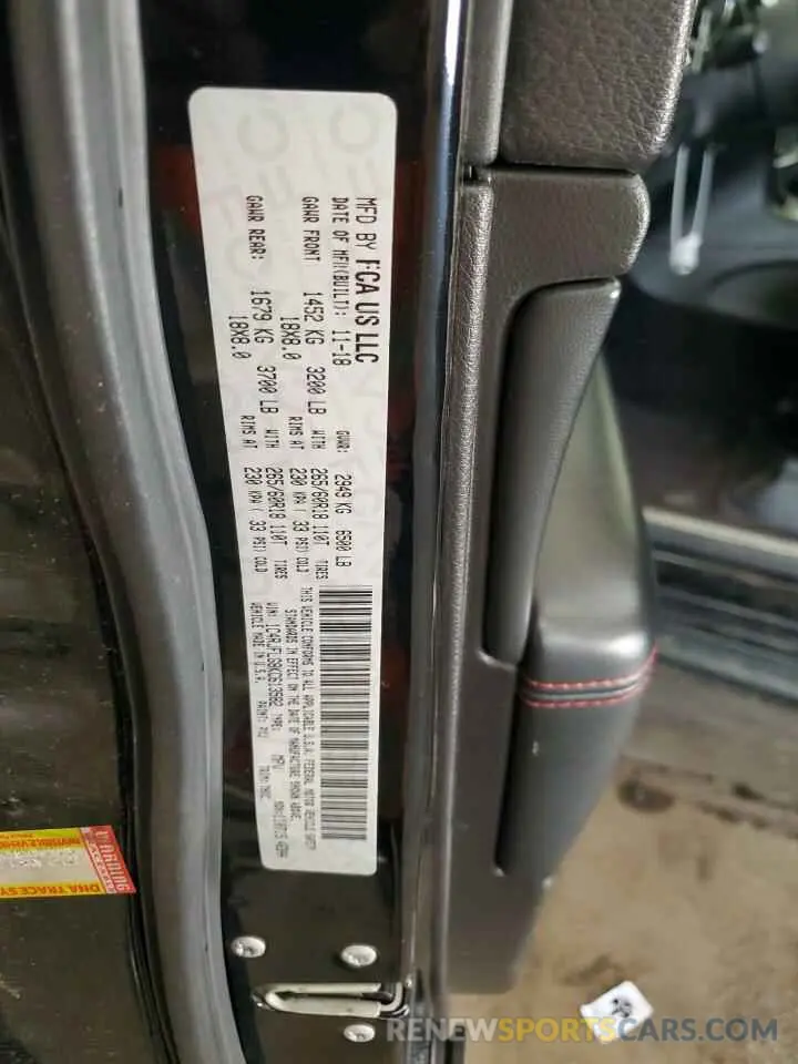 13 fotografías del automóvil dañado 1C4RJFLG8KC613582 JEEP GRAND CHER 2019