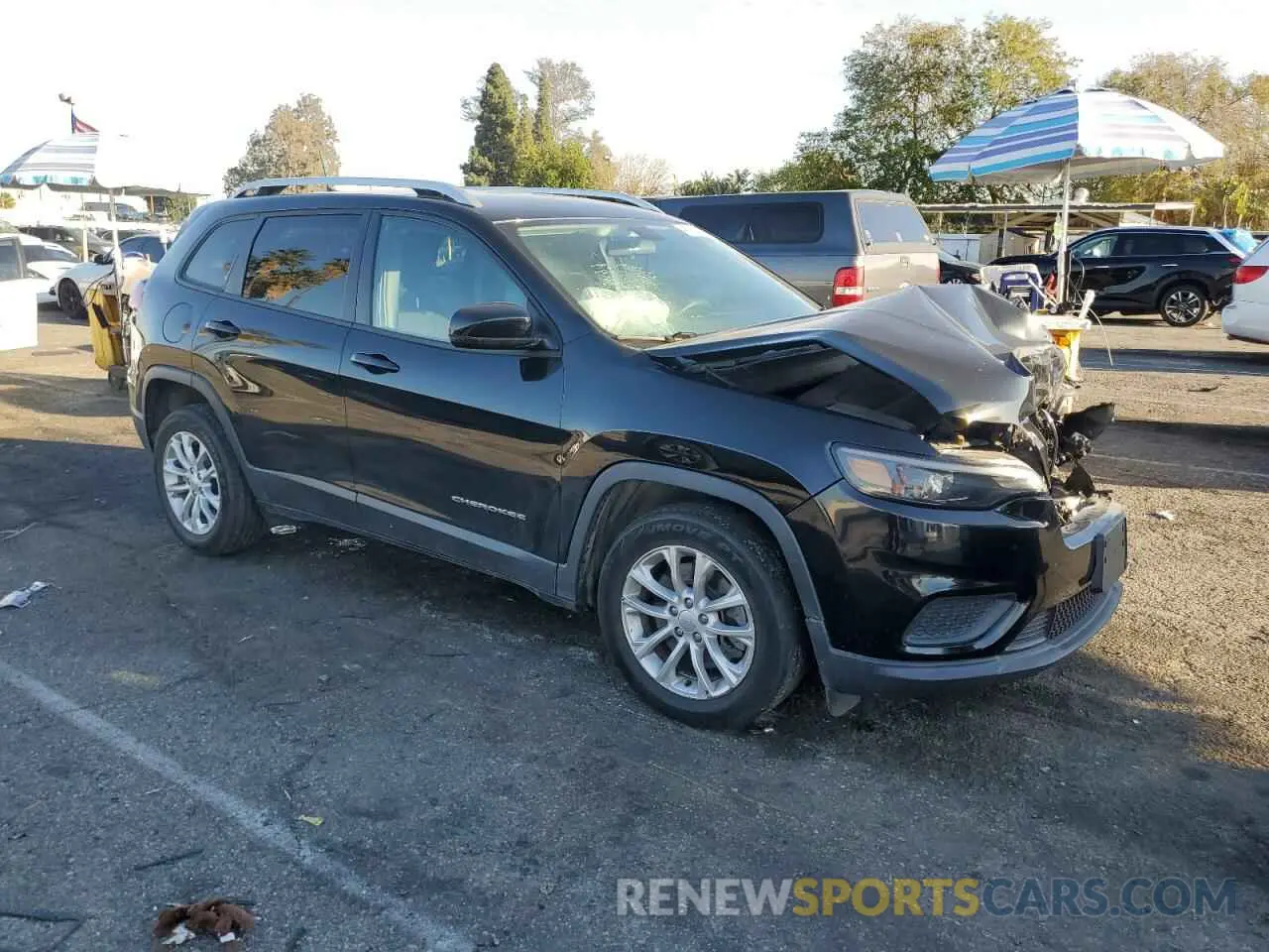 4 fotografías del automóvil dañado 1C4PJLCB2LD528100 JEEP GRAND CHER 2020