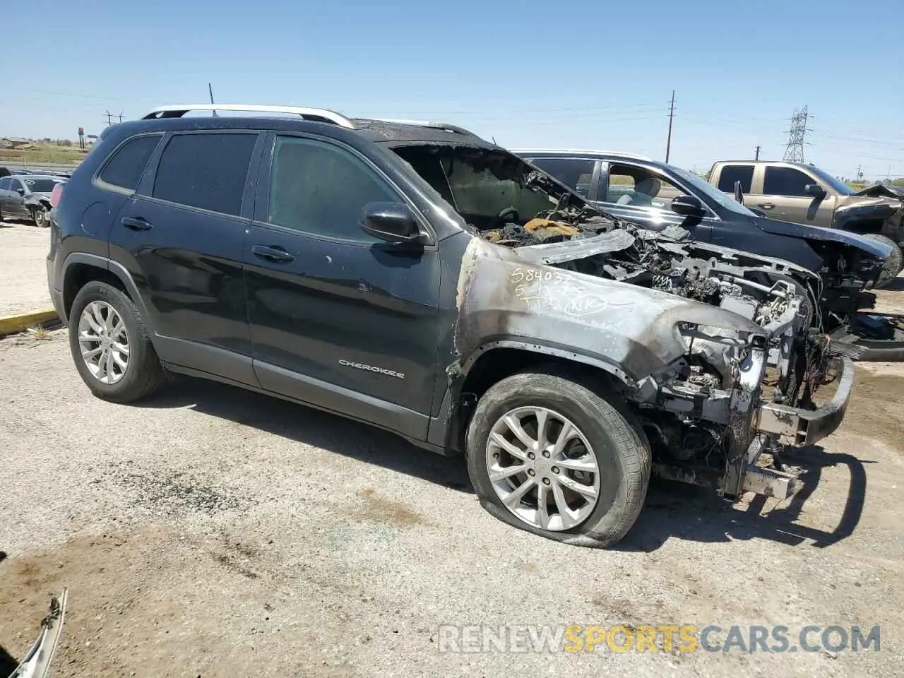 4 fotografías del automóvil dañado 1C4PJLCB4LD605887 JEEP GRAND CHER 2020