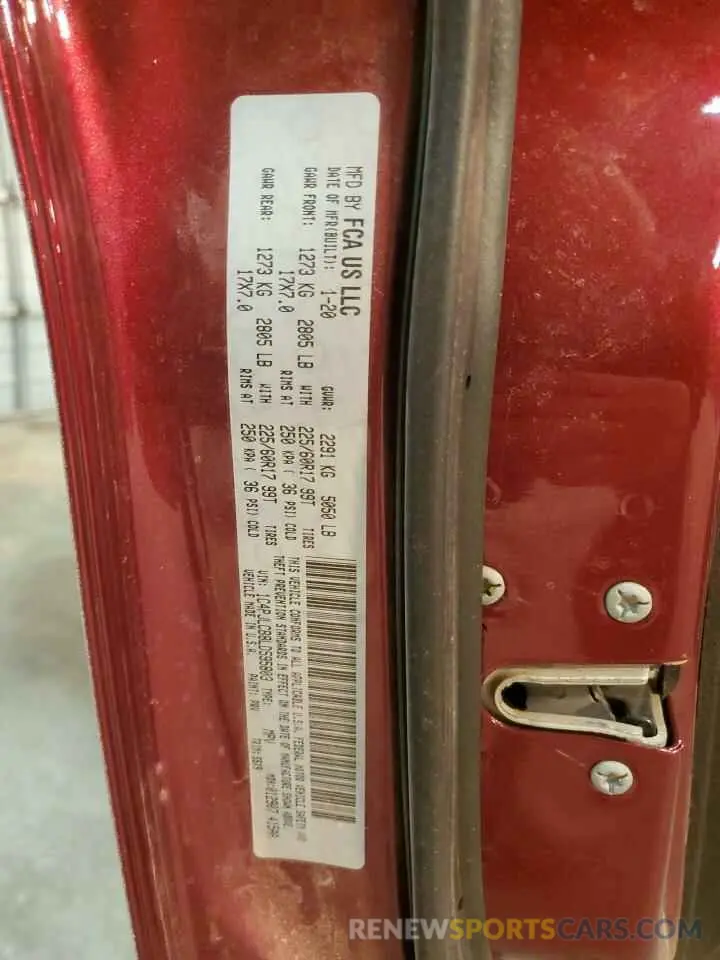 14 fotografías del automóvil dañado 1C4PJLCB8LD595803 JEEP GRAND CHER 2020