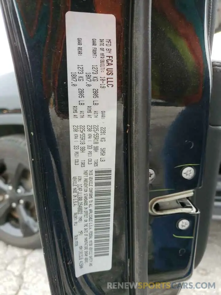 15 fotografías del automóvil dañado 1C4PJLLB8LD548822 JEEP GRAND CHER 2020