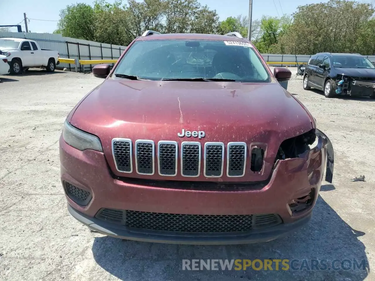 5 fotografías del automóvil dañado 1C4PJMCB2LD619857 JEEP GRAND CHER 2020