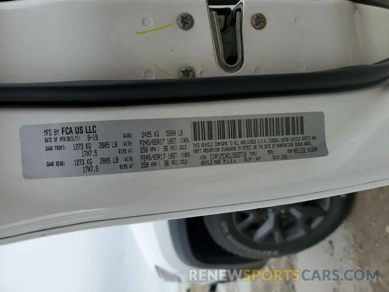 12 fotografías del automóvil dañado 1C4PJMCX2LD522718 JEEP GRAND CHER 2020