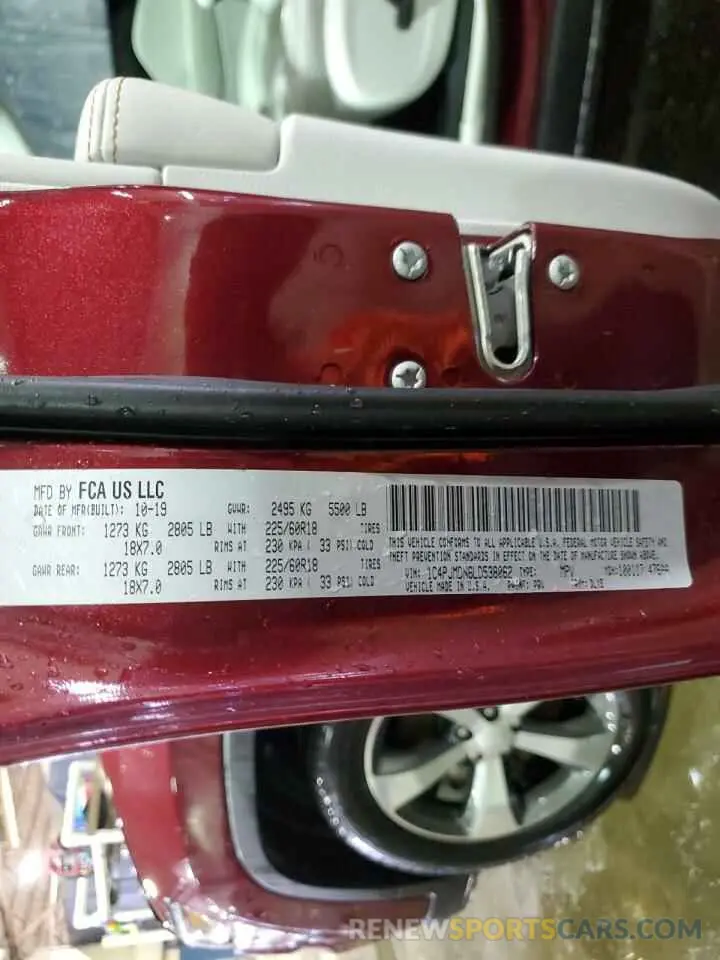 13 fotografías del automóvil dañado 1C4PJMDN6LD538062 JEEP GRAND CHER 2020