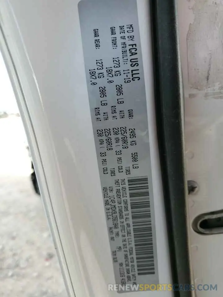 13 fotografías del automóvil dañado 1C4PJMDX9LD561840 JEEP GRAND CHER 2020