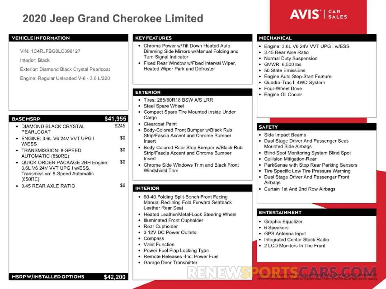 13 fotografías del automóvil dañado 1C4RJFBG0LC396127 JEEP GRAND CHER 2020
