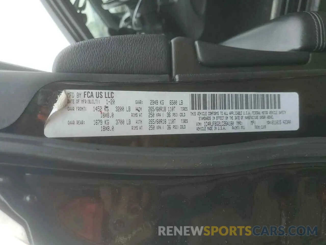 13 fotografías del automóvil dañado 1C4RJFBG2LC264180 JEEP GRAND CHER 2020