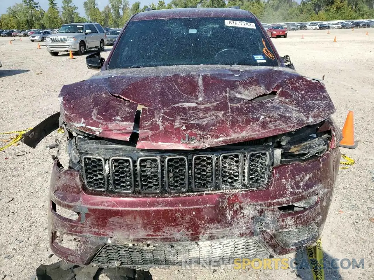 5 fotografías del automóvil dañado 1C4RJFBG6LC335798 JEEP GRAND CHER 2020