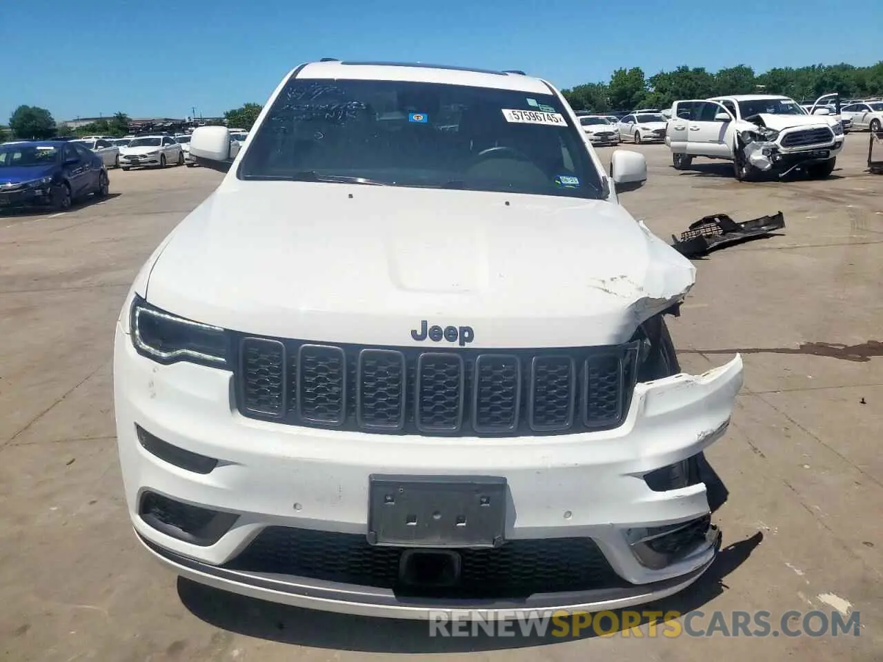 5 fotografías del automóvil dañado 1C4RJFCT1LC397587 JEEP GRAND CHER 2020