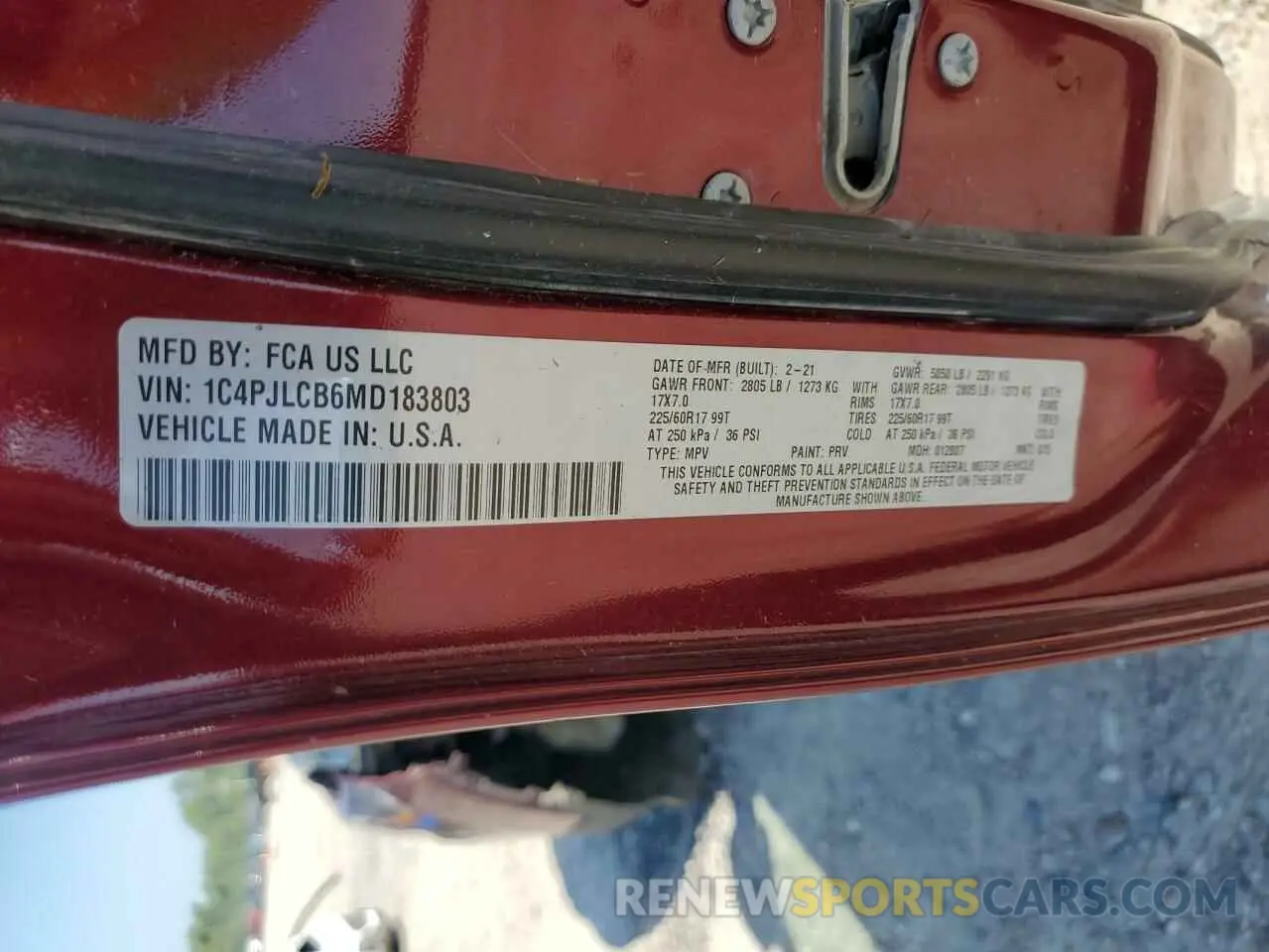 13 fotografías del automóvil dañado 1C4PJLCB6MD183803 JEEP GRAND CHER 2021