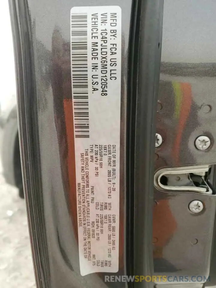 13 fotografías del automóvil dañado 1C4PJLDX6MD120548 JEEP GRAND CHER 2021